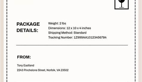 Ups Print Paperfav Page Blank Shipping Label Шаблон 28 Возвращение