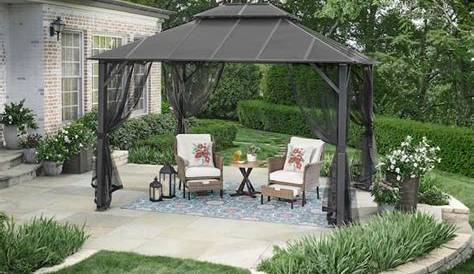 Откройте для себя идеальный внешний оазис Home Depot Gazebo опции для каждого ярда Хэмптон-Бэй 12 Ft X 10 Ft Bethany Lgz804pst