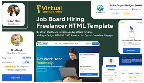 Рабочие места, которые нанимают без опыта 2 Html виртуальный сотрудник нанимающий фрилансер чистый Bootstrap веб-сайт