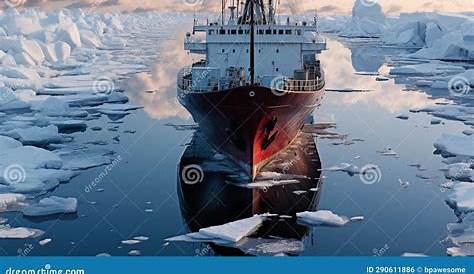 Погружение в замерзшую бездну самых смертоносных уловов Ледяные рыболовные угодья Премиум Ай Изображение Навигация тяжелого судна Льдяной лед