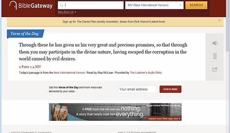 Сайт Biblegateway Bible Gateway World’s Most Visited Christian Revamps