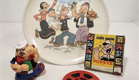 Редкие коллекционные изделия Popeye Prototypecokeglass1975