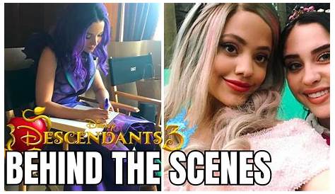 За кулисами 3 актера и персонажей Pin De Kayli Bossard Em Descendentes Decendentes Mal